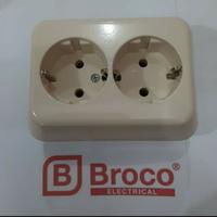 Gambar Stop Kontak Inbow 2 Lubang Broco Gracio 15320 dari Voltadigital12 Kota Yogyakarta 2 Tokopedia