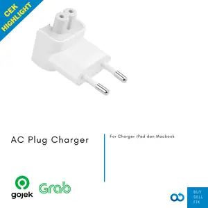 AC Plug charger Ipad Macbook Magsafe ujung colokan kepala kaki 2 Mac