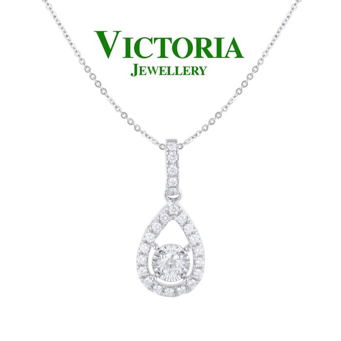 Gambar Liontin Berlian Pearshape VPD725125 Victoria Jewellery dari Victoria Jewellery Online Kota Administrasi Jakarta Selatan Tokopedia