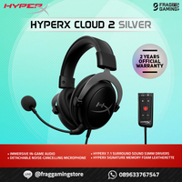 Gambar Hyperx Cloud 2 Silver / II Gun Metal Gaming Headset dari FRAG GAMING STORE Kota Administrasi Jakarta Utara 1 Tokopedia