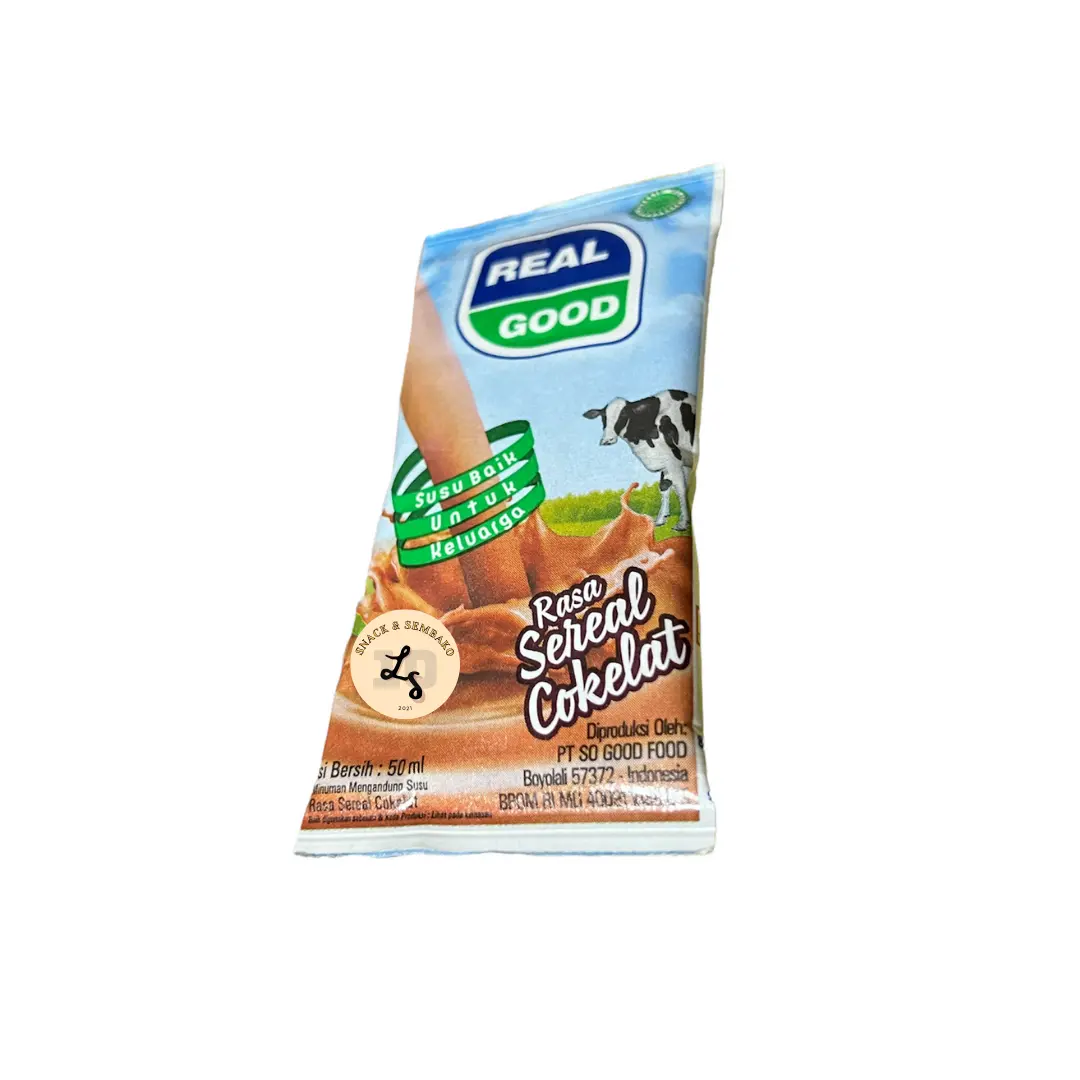 Real Good Susu Bantal Coklat/Stroberi/Keju @50ml