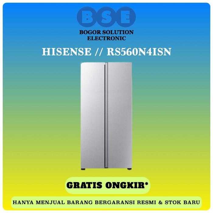 Gambar Kulkas Side by Side Murah Hisense RS560N4ISN 468L Hisense RS560 dari Bogor Solution Electronic Kota Bogor Tokopedia