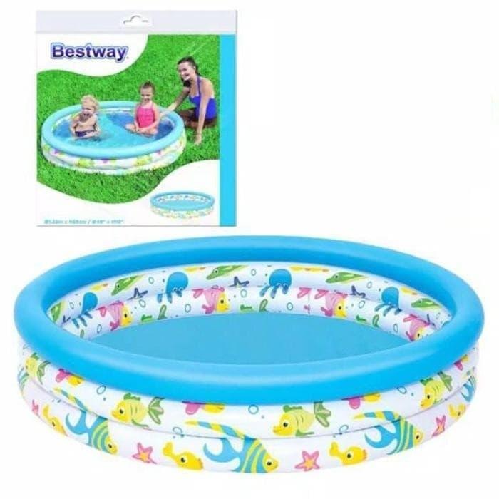 Kolam Renang Karet Anak/Bayi Murah Jumbo Besar 122cm Free Pompa 2
