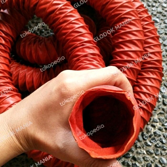 Gambar Selang Ducting Red Silicon Coat 2 inch dari GLODOK MANIA Kab. Bekasi Tokopedia