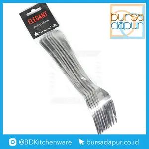 SMVD Garpu Makan Large 6 pc / Pack ( Lis/Line/Garis ) Garpu Hotel