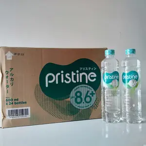 Air Minum Pristine ph 8.6+ 600ml , 1 dus = 24 botol