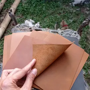 Bahan Kulit sapi lembaran Custom Ukuran kecil 15cm x 20cm