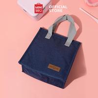 Gambar MINISO Tas Bekal Lunch Tote Bag Food Box Foil Lunch Bo Tas Makan Siang Lunch Bag - Biru dari minisoshopid Kab. Karawang 3 Tokopedia