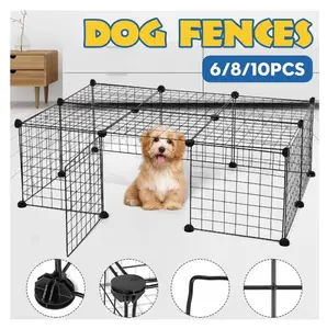 Kandang Kucing / Kandang Anjing / Kandang Hewan Pagar Besi Rakit Lipat