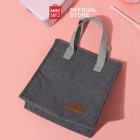 Gambar MINISO Tas Bekal Lunch Tote Bag Food Box Foil Lunch Bo Tas Makan Siang Lunch Bag - Biru dari minisoshopid Kab. Karawang 4 Tokopedia
