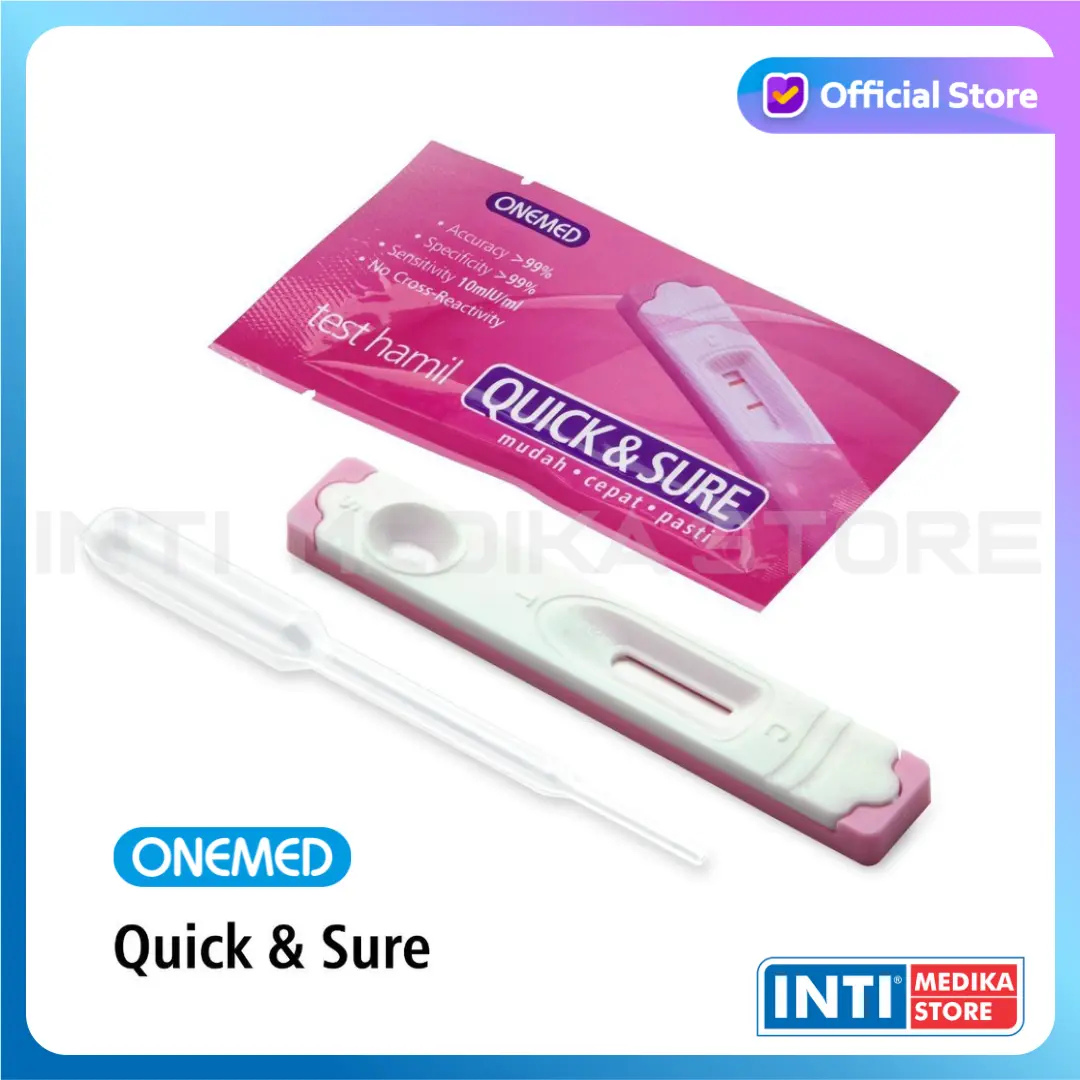 ONEMED - Strip Alat Test Hamil QUICK & SURE | Test Pack Uji Kehamilan