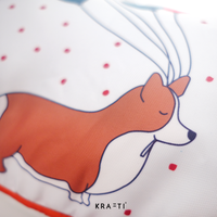 Gambar Krafti - Bantal Sofa / Bantal Panjang / Bantal 30x60cm/Happy Day Corgi - Sarung Saja dari Krafti Project & Living Kota Administrasi Jakarta Pusat 3 Tokopedia