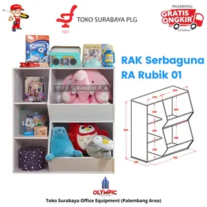 Rak Anak Olympic Serbaguna Penyimpanan Buku Kids Series RA Rubik 01