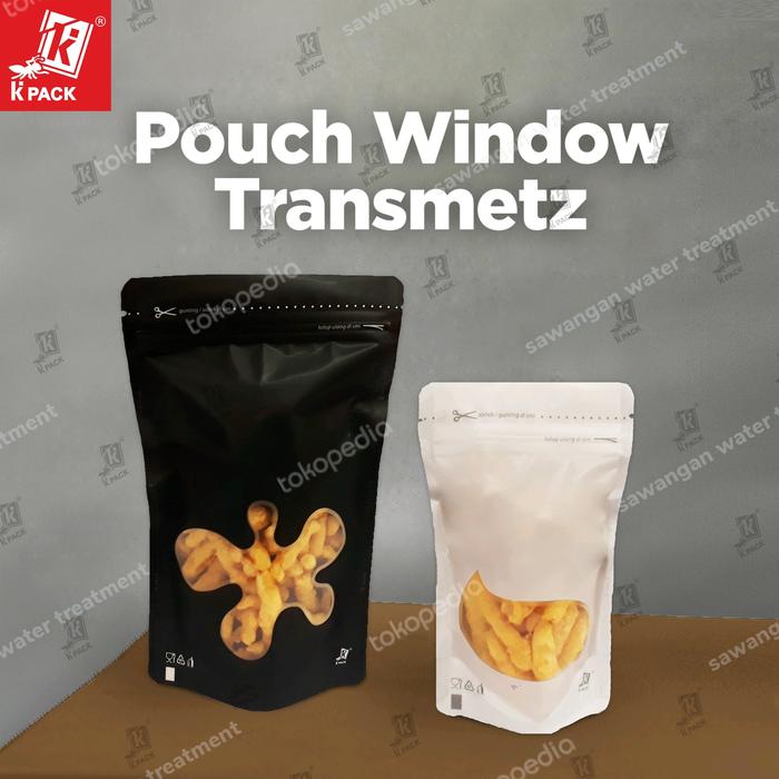 Gambar Standing Pouch Window Zipper 150 gram 9 x 15 cm isi 100 pcs dari sawangan water treatment Kota Depok Tokopedia
