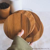 Gambar tatakan gelas kayu tatakan cangkir tatakan kayu bulat alas gelas kayu dari storyme Kab. Bandung 1 Tokopedia