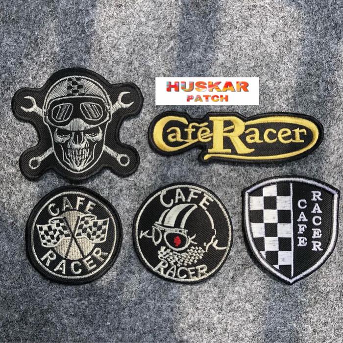 Gambar Patch ON! Patch Bordir Jahit Cafe Racer Racing Costum 1set 5pcs dari Huskar Store Kota Bandung Tokopedia
