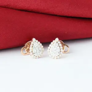 Anting Berlian Pear 11181 ER Zamrud Jewellery