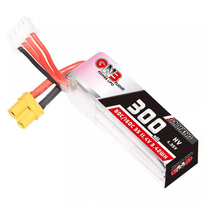 Gambar GNB 3S 11.4V 300mah HV LiHV 80C XT30U Connector LiPo Battery dari RC Hobby Aero Kota Depok Tokopedia