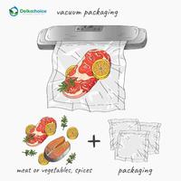 Gambar Plastik Vacuum Bag POLOS 30x40cm DELKOCHOICE Vakum Sealer Makanan dari dkm packing Kota Tangerang Selatan 5 Tokopedia