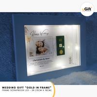Gambar Kado Pernikahan Wedding Gift Logam Mulia Emas Mini Frame Scrapbook 5R dari uGift Jakarta Barat 3 Tokopedia