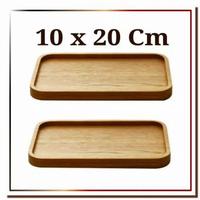 Gambar Nampan kayu Wooden serving tray 10x20cm wooden coaster baki kayu dari storyme Kab. Bandung 1 Tokopedia