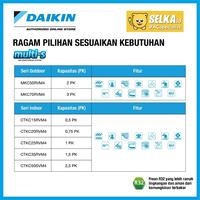 Gambar AC DAIKIN MULTI S 3/4PK + 3/4PK + 1,5PK 3 KONEKSI + PASANG (MKC50RVM4) dari Selka ID Specialist AC Kota Administrasi Jakarta Barat 2 Tokopedia