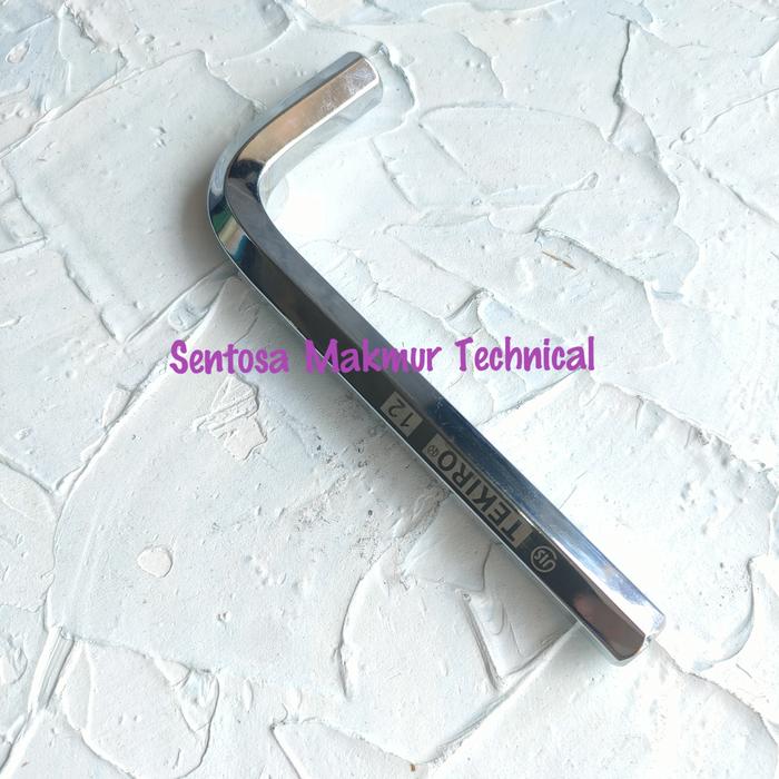 Gambar TEKIRO 12 MM Kunci L Short Pendek Hex Key 12mm dari Sentosa Makmur Technical Kota Medan Tokopedia