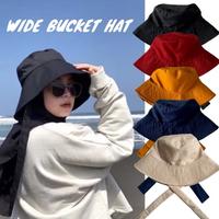 Gambar ( COD ) WIDE BUCKET HAT selebgram aksen tali /Bucket peniti/Topi Rimba dari BajuPolosBekasi Kota Bekasi 3 Tokopedia