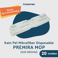 Gambar Kain Pel Mikrofiber Disposable - PREMIRA MOP (Medium) - 20 lembar dari Arventisindonesia Kota Tangerang 1 Tokopedia