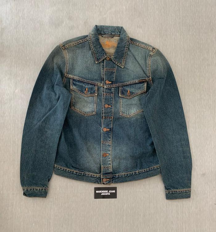 Gambar Nudie Jeans co Kenny Blue Friends Jacket dari Warehouse Jeans Jakarta Kab. Tangerang Tokopedia