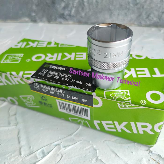 Gambar TEKIRO 1/2" 21 MM Mata Kunci Sock Sok Socket Shock 21mm 6PT 12PT dari Sentosa Makmur Technical Kota Medan Tokopedia