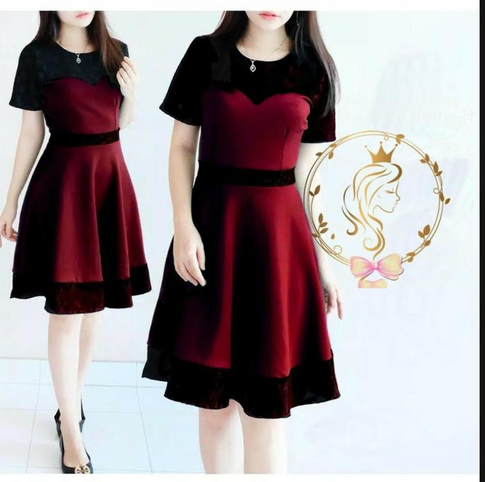 Gambar DRESS WANITA CASUAL DAN MODERN KEKINIAN BAHAN BALOTELI BRUKAT-ANGELA dari EmiliaTshop Kota Administrasi Jakarta Barat Tokopedia