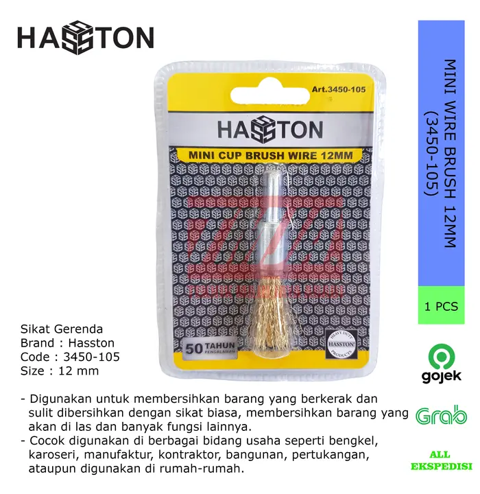 Gambar HASSTON Mini Wire Brush Sikat Kawat Gerinda 12mm 19mm 24mm 28mm dari Teknik Maju Jaya Abadi Kota Administrasi Jakarta Barat 2 Tokopedia