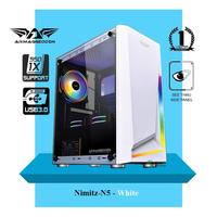 Gambar Armageddon Nimitz N5 Aurora RGB White Case Tempered Glass - No PSU dari SimoneComindo Kota Medan 2 Tokopedia