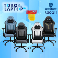Gambar Rexus RGC211 / RGC-211 Stoffa Gaming Chair - JadeBlack, Free Emas dari TokoTeknoPro Kota Administrasi Jakarta Utara 1 Tokopedia
