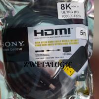 Gambar Hdmi Sony Cable versi 2.1 8k 5Meter-kabel hdmi sony high quality dari ZWETTALOGIC Kota Administrasi Jakarta Utara 1 Tokopedia