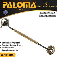Gambar PALOMA WHP 508 STEEL 10" (25CM) Window Hook Hak Angin Penahan Jendela dari Gerai Kunci dan Keran Kota Semarang 3 Tokopedia