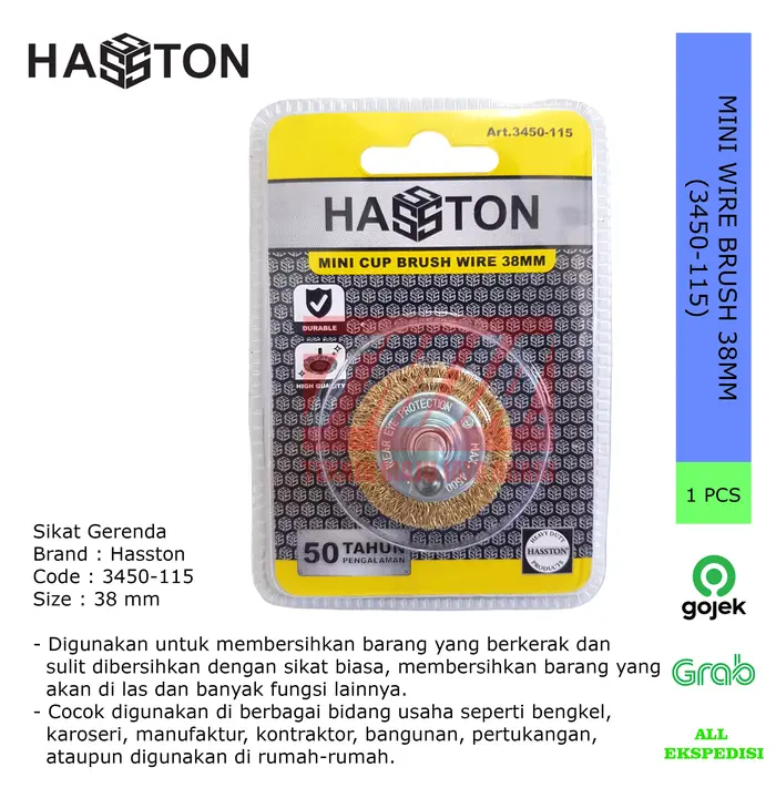 Gambar HASSTON Mini Wire Brush Sikat Kawat Gerinda 38mm 50mm 63mm dari Teknik Maju Jaya Abadi Kota Administrasi Jakarta Barat 2 Tokopedia