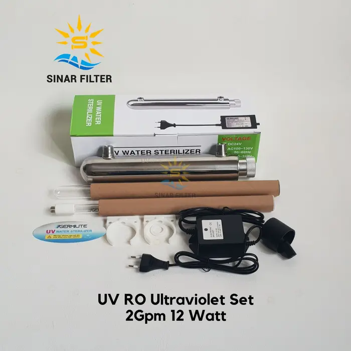 Gambar Germilite UV Set 2 gpm Ultraviolet set 12 - 16 Watt Reverse Osmosis dari Sinar Filter Kota Palembang 3 Tokopedia