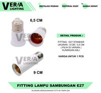 Gambar Socket Sambungan Pemanjang Lampu Fitting E27 Bohlam Standar Biasa dari Veria Lighting Kota Administrasi Jakarta Barat 1 Tokopedia