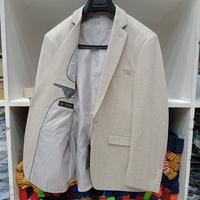Gambar blazer pria casual slimfit jas pria cream mewah bahan wool import dari NAKCOGA Kota Administrasi Jakarta Selatan 1 Tokopedia