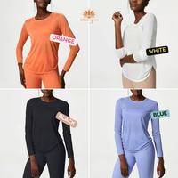 Gambar Baju Kaos Yoga Senam Olahraga Lengan Panjang Wanita Dry Fit C139 dari Unique Yoga Bali Kota Denpasar 2 Tokopedia