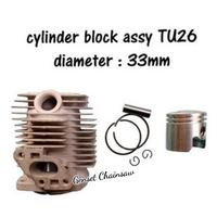 Gambar cylinder block assy TU26 set diameter 33mm mesin 2tak semprot hama dari GENSET CHAINSAW Kota Administrasi Jakarta Barat 2 Tokopedia