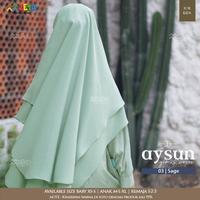 Gambar Set Gamis Anak Perempuan Muslim Rayon Brokat Aysun Series Zeta Outfit dari zizikids_NEW Kota Semarang 5 Tokopedia