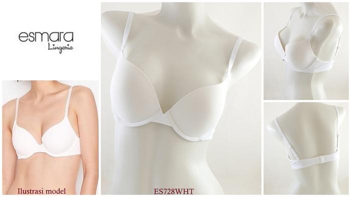 Gambar Bra Wanita Putih ESMARA Kawat Busa Tebal Full Cup ES728WHT dari UFORIA BRA Kota Administrasi Jakarta Barat Tokopedia
