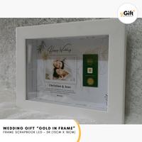 Gambar Kado Pernikahan Wedding Gift Logam Mulia Emas Mini Frame Scrapbook 5R dari uGift Jakarta Barat 2 Tokopedia