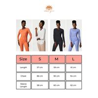 Gambar Baju Kaos Yoga Senam Olahraga Lengan Panjang Wanita Dry Fit C139 dari Unique Yoga Bali Kota Denpasar 5 Tokopedia