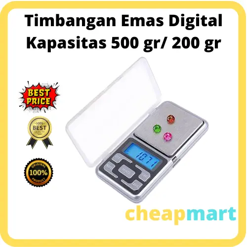 Timbangan Pocket Emas, Obat, Batu, Perhiasan (200gram)