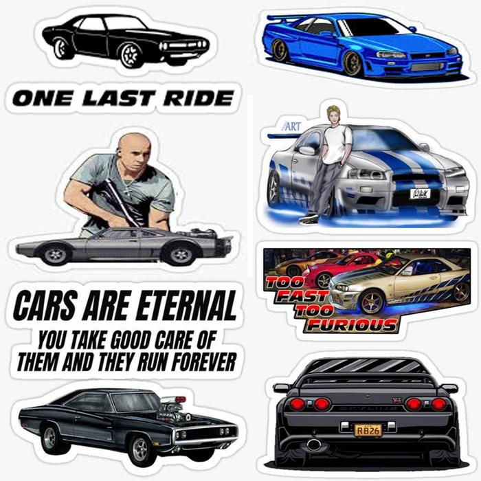 Gambar Sticker Film Fast And Furious dari Fide Brand Kab. Bogor Tokopedia