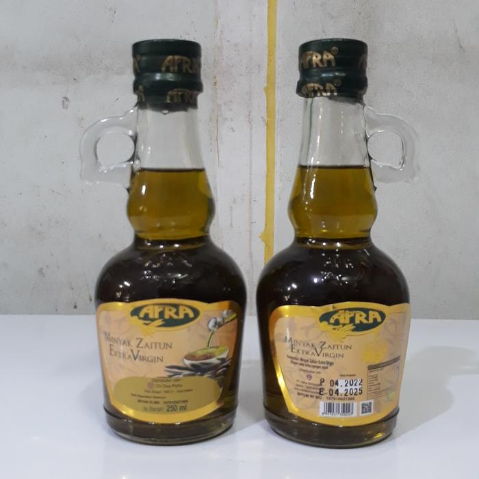 Gambar Minyak Zaitun Extra Virgin AFRA 250 ml Kemasan teko dari Hikmah herbal Kota Administrasi Jakarta Selatan Tokopedia